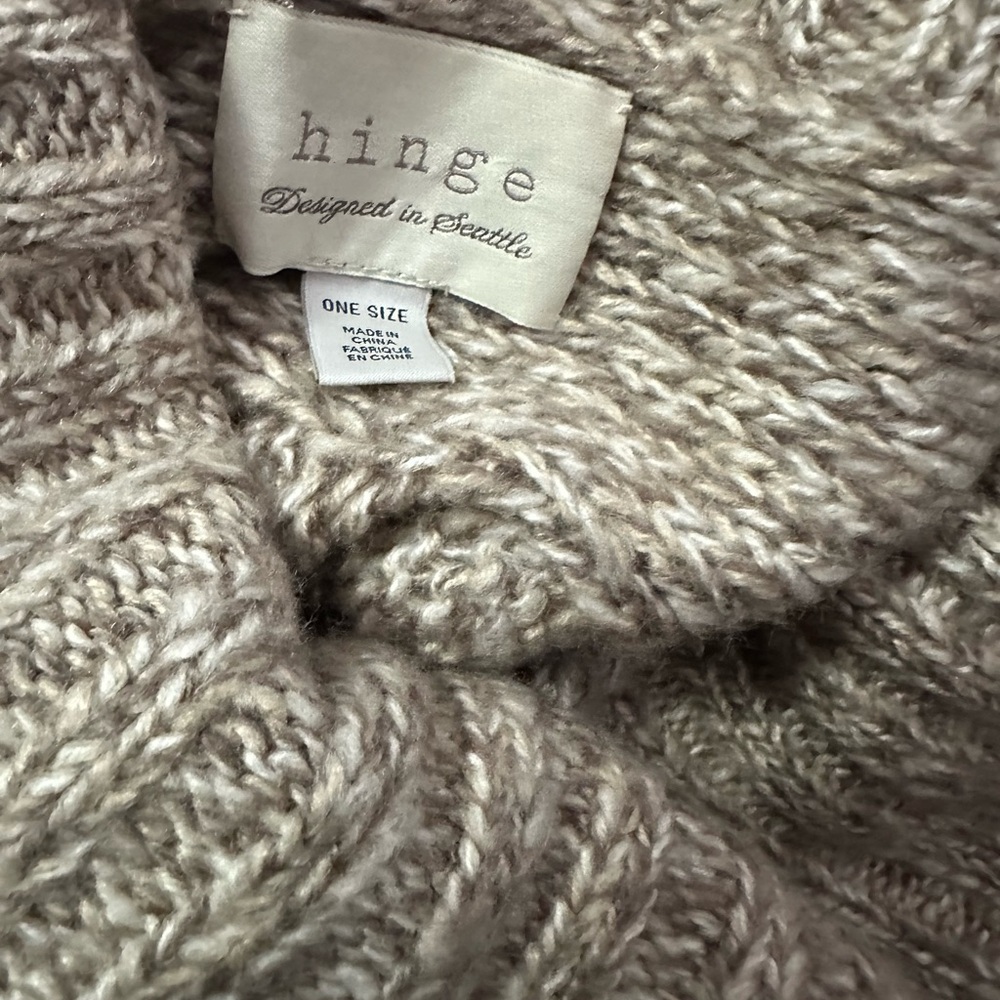 Hinge Textured Knit Women's Sweater in Brown - Picture 5 of 6